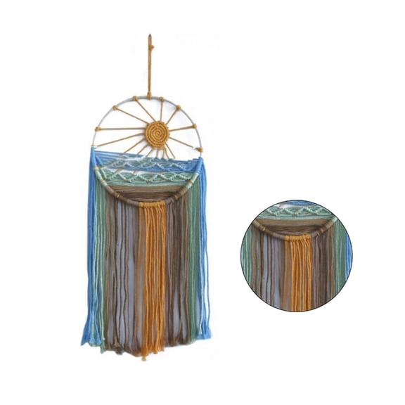 Handwoven Cotton Sun Tapestry Artistic Wall Decorations Handcrafts Tapestry Living Place Home Decorations