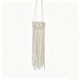 thumbnail image 1 of Handwoven Cotton Tassel Hanging Planter Net – Macrame Plant Holder for Indoor Outdoor, Boho Ceiling Hook Pot Basket, Space-Saving Gift, 1 of 6