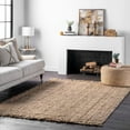 thumbnail image 1 of Handwoven Farmhouse Natural Loom Jute Area Rugs ,Home Décor Rugs Size 2.6 x 10 Feet ( 75 cm x 300 cm ), 1 of 5