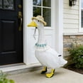 thumbnail image 1 of Handwoven Garden Duck Hat And Collar Set Multiple Colors Adjustable Decor Accessories Ideal For Outdoor Tea Parties And Yard Landscape Accents, 1 of 7