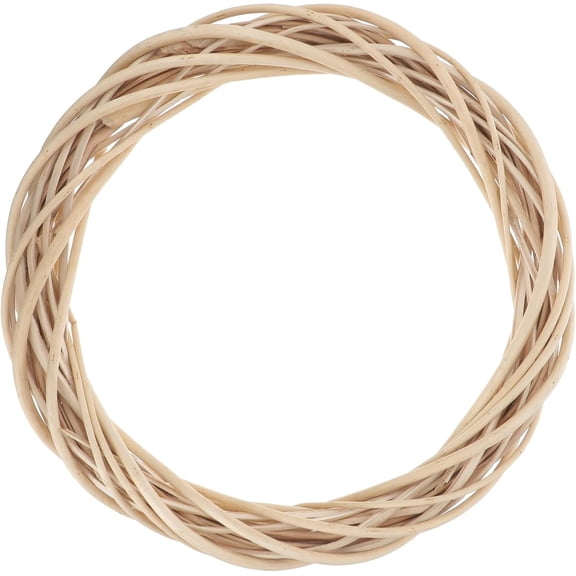 Handwoven Grapevine Wreath 11.41 Inch Natural Willow Vine Branch Decorative Twig for Craft Projects Seasonal Door Wall Home Decor Wedding Party