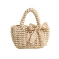 thumbnail image 1 of Handwoven Handbag Clutch Purse Straw Toted Bag Summer Beach Bags for Holiday, 1 of 20