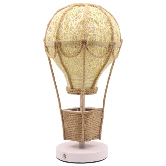 Handwoven Hot Air Balloon Night Light with Natural Warm Glow for Nursery, Lamp for Little Ones Room and Home Decor, Unique Gift and Heartwarming Accent for Family and Friends
