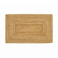 thumbnail image 1 of Handwoven Jute Area Rug Rustic Rectangular Beige Braided Reversible Carpet for Bedroom Living Room Entryway_8'6"X11', 1 of 5