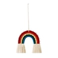 thumbnail image 1 of Handwoven Macrame Rainbow Wall Art for Nursery Kids Room Boho Home Décor Tapestry, 1 of 5