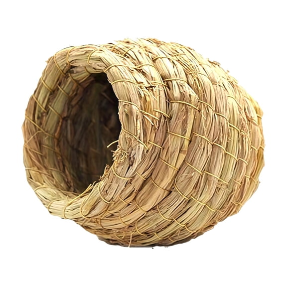 Handwoven Natural Bird Nest, Handwoven Bird Nest, Small Pet Bird House, Natural Fiber Nesting Box for Bird Nest, Small Birds, Budgies, Finches, Aviary, Natural Nest, By TINGXIN