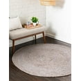 thumbnail image 1 of Handwoven Natural Jute Area Rug , Floor Rugs & CarpetSize - 8 x 8 Feet Round (240 cm x 240 cm), 1 of 5