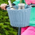 thumbnail image 1 of Handwoven PP Bike Basket 18x14x12cm Adjustable Handlebar Front Storage Basket for Bicycles Scooters and Outdoor Use, 1 of 3