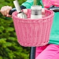 thumbnail image 1 of Handwoven PP Bike Basket 18x14x12cm Adjustable Handlebar Front Storage Basket for Bicycles Scooters and Outdoor Use, 1 of 4
