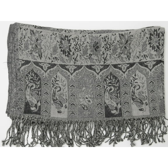 Handwoven Paisley Jamavar Designer Woolen Shawl