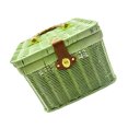 Handwoven Plastic Storage Box With Carry Handle Convenient Storage ...