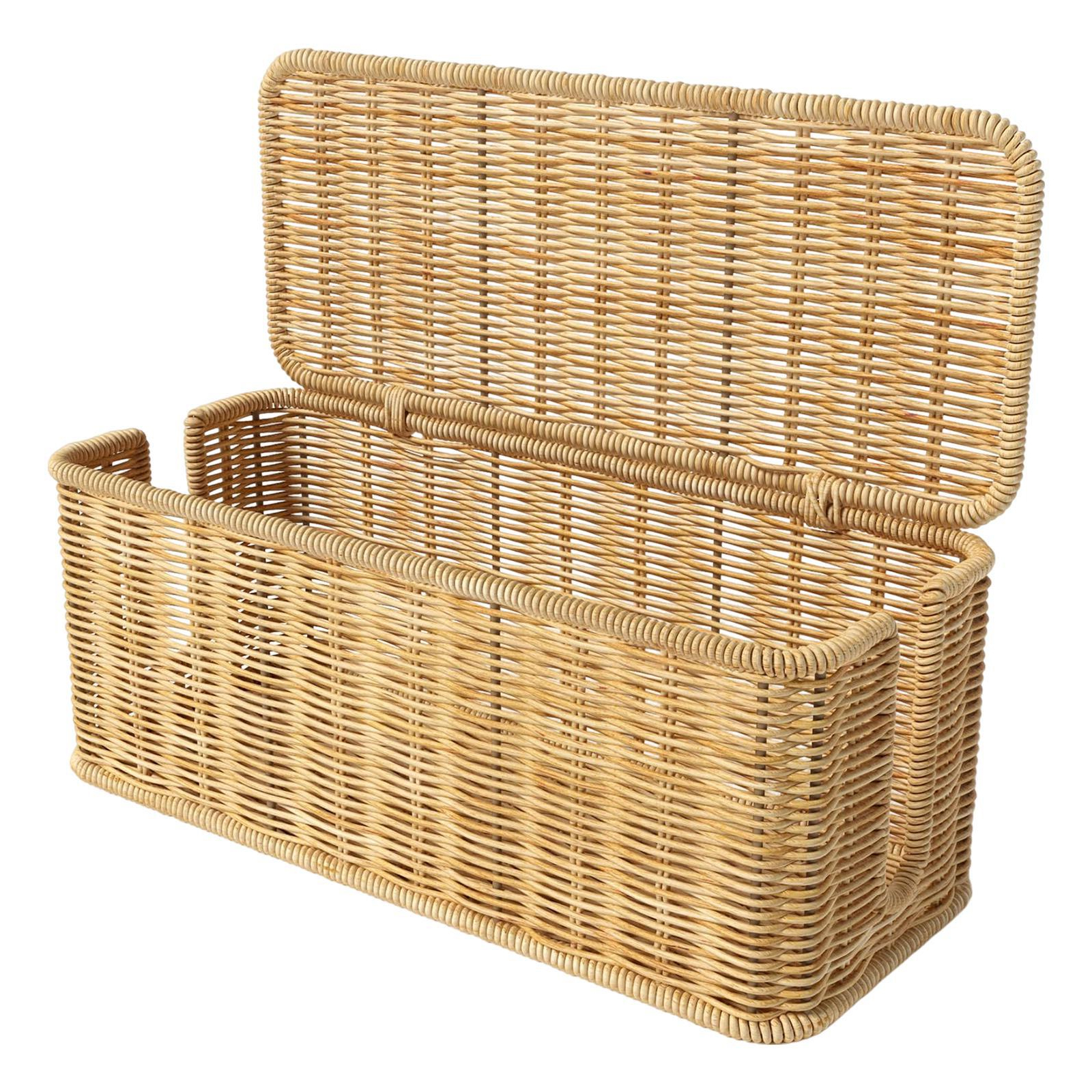 Handwoven Rattan Cord Organizers Box Convenient for Desk Cable ...
