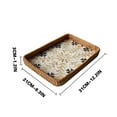 thumbnail image 1 of Handwoven Rattan Shell Tray, Colorful Decorative Serving Tray for Living Room and Dining, Versatile Organizer for Snacks, Keys, and Coasters, Elegant Accent for Picnics and Coffee Table Displays, 1 of 6