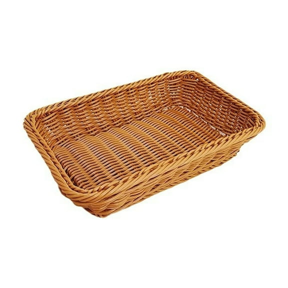 Handwoven Rectangular Wicker Basket Durable, Eco-Friendly Storage Solution for Home, Kitchen, and Decorative Use