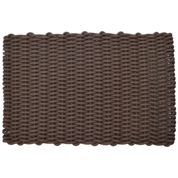 Handwoven Rope Door Mat Rug - Brown - SMALL ( 17" X 28" )