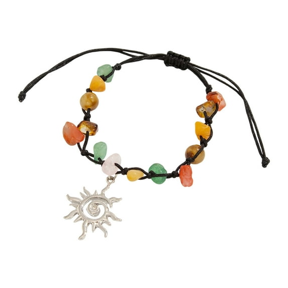 Handwoven Spirals Star Pattern Colorful Irregular Turquoise Bead Bohemian Adjustable Closure Designs