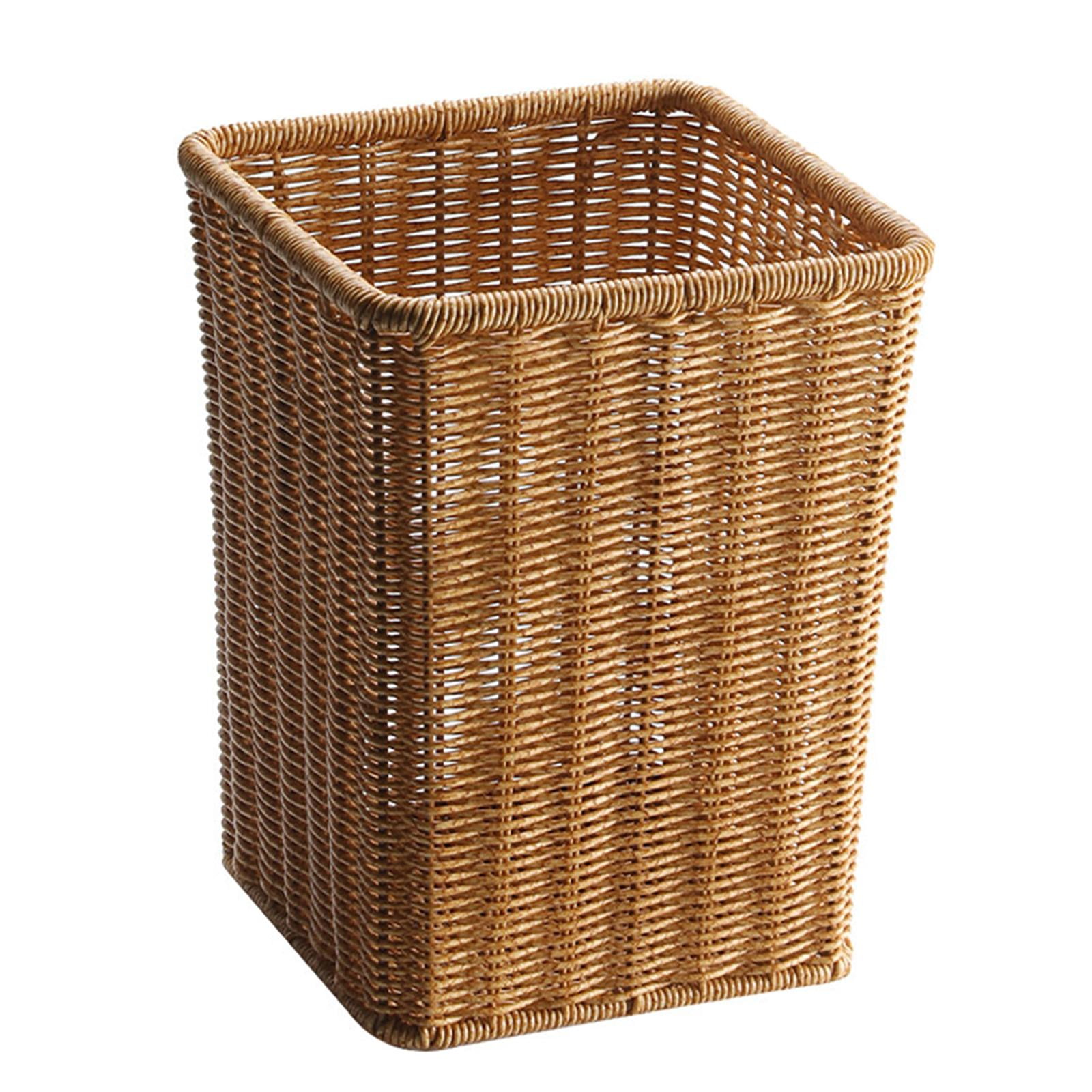 Handwoven Storage Basket Laundry Basket Bin Multipurpose Organizer Bin