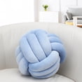 thumbnail image 1 of ‌Handwoven Velvet Knot Ball Pillow - Luxurious Three-Strand Rope Cushion for Sofa, Bay Window & Bed Headrest, Living Room Decor, 1 of 6