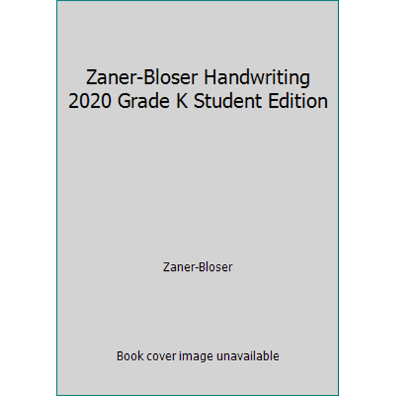 Pre-Owned Zaner-Bloser Handwriting 2020 Grade K Student Edition (Paperback) 1453119272 9781453119273