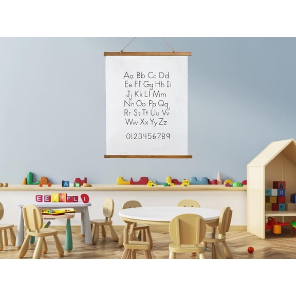Handwriting Alphabet Chart Wall Art Print, Unframed Paper Poster 8x10in