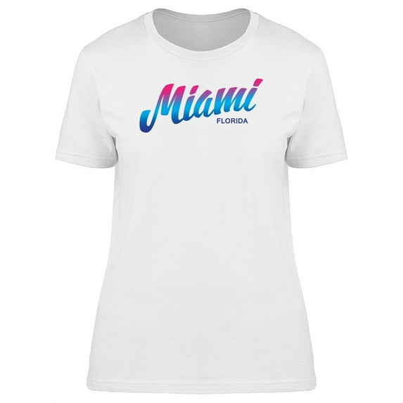 Handwriting City Name Miami T-Shirt Women -Image by Shutterstock, Female Small