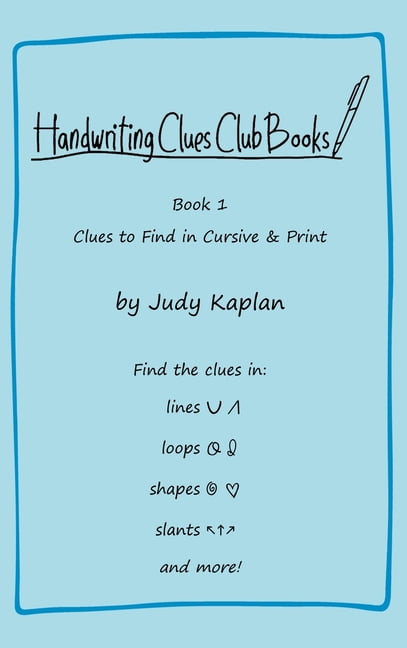 Handwriting Clues Club Books: Handwriting Clues Club - Book 1: Clues to ...