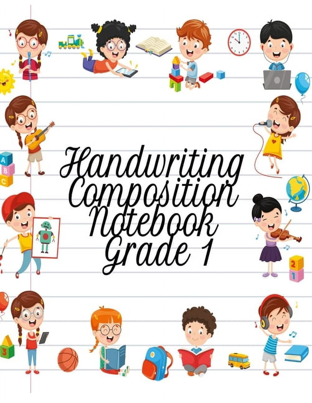 Handwriting Practice Paper ABC: Kindergarten Writing Paper with Dotted  Midline, Primary Composition Notebook, 8.5x11, 100 Pages (Paperback)