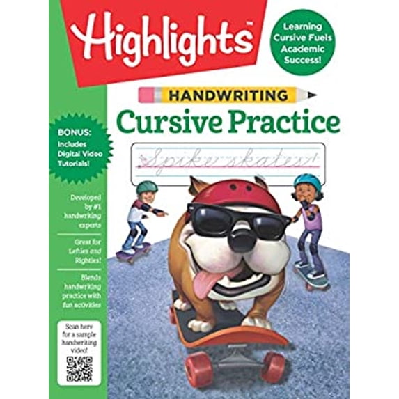 Pre-Owned Handwriting: Cursive Practice (Highlights Handwriting Practice Pads), 9781684376636, 1684376637, Paperback,