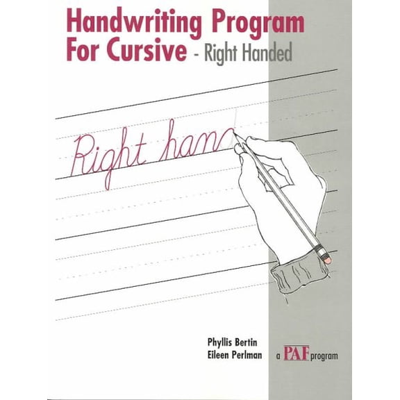 Handwriting Cursive Right Handed Paf Program (Paperback) by Eps