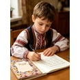 thumbnail image 1 of Handwriting Notebook Four-Line Grid 48 Pages with Nesting Doll Cover for Beginners Writing,1PC,White, 1 of 7
