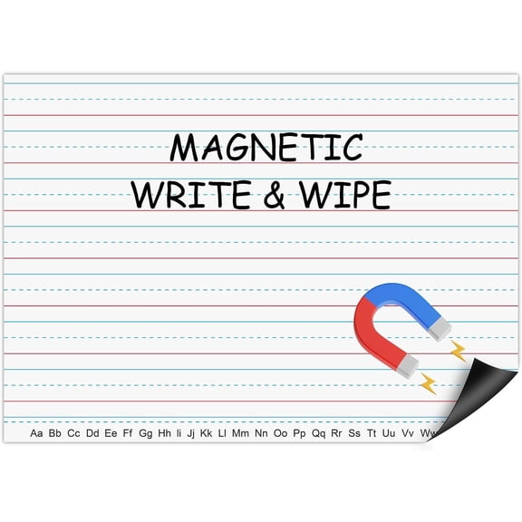 Handwriting Paper for Whiteboard - 17" x 23" Large Primary Lined Dry Erase Sheet, Giant Writing Notebook Poster for Classroom, Teacher Resource for Learning & Early Writing