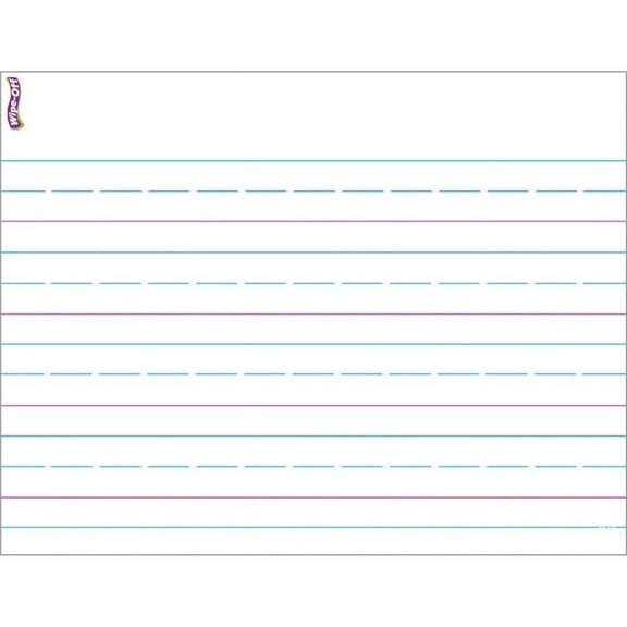 Handwriting Paper Wipe Off Chart - 17 x 22 in. - 6 Each