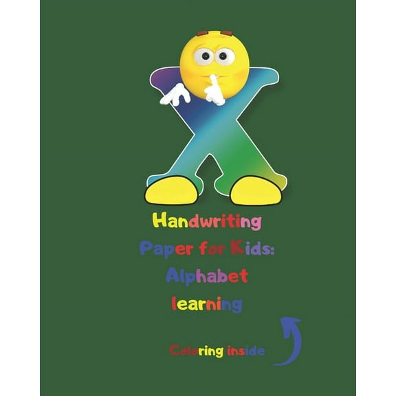 Handwriting Paper for Kids: Alphabet learning: Cursive Writing Books for Kids.Handwriting Practice Paper:3-Line and Checkered Writing Sheets for K
