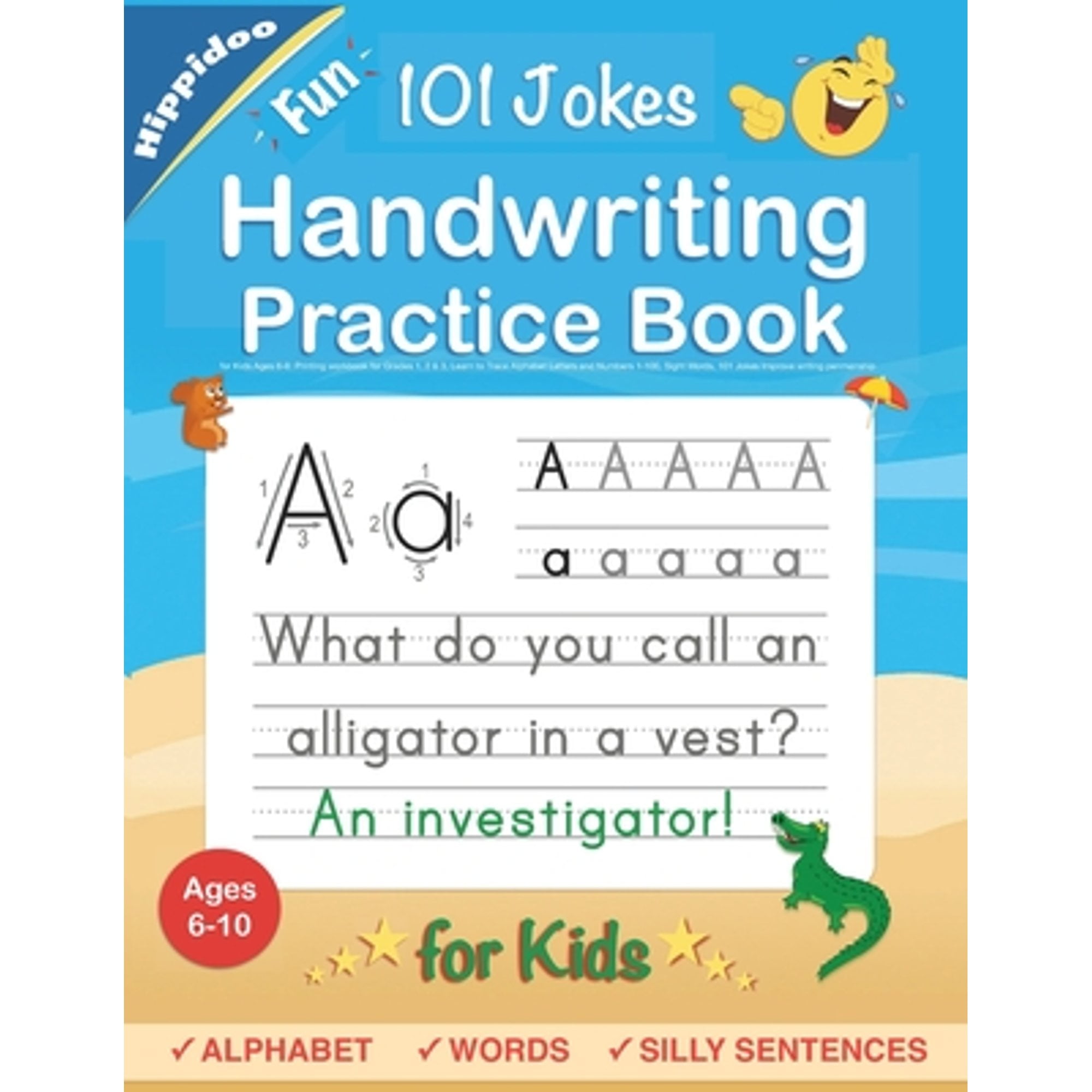 Pre-Owned Handwriting Practice Book for Kids Ages 6-8: Printing workbook for Grades 1, 2 & 3, Learn (Paperback 9781777421113) by Hippidoo, Sujatha Lalgudi