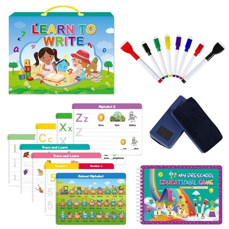 Handwriting Practice Book for Kids, Toddlers Educational Learning Toys for Girls Boys 3-6 Years, Toys for 3 4 5 6 Year Old Boys Girls
