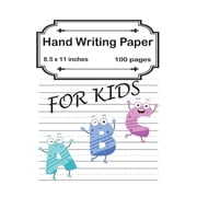 Handwriting Practice Paper A B C For Kids Preschool writing Workbook Learning and Practice Workbook, Kindergarten and Kids Ages 3-5. ABC handwriting book 8.5 x 11 Inches With 100 Pages Paperback