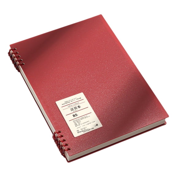Handwriting Practice Paper, B5 English Dotted Lined Writing Notebook, Double Wire Language Journal, 120 Pages, Blank Dotted lined Paper for Young Ages Learning to Write Letters,Red