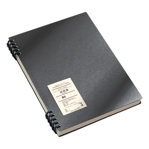 Handwriting Practice Paper, B5 English Dotted Lined Writing Notebook, Double Wire Language Journal, 120 Pages, Blank Dotted lined Paper for Young Ages Learning to Write Letters,Black
