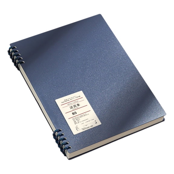 Handwriting Practice Paper, B5 English Dotted Lined Writing Notebook, Double Wire Language Journal, 120 Pages, Blank Dotted lined Paper for Young Ages Learning to Write Letters,Navy