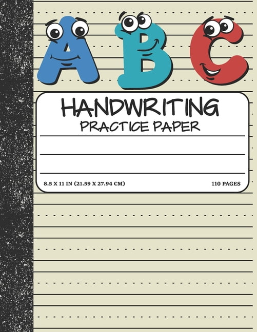 Writing Paper for Kids: ABC Kindergarden writing Paper with Dotted Mid  Line, 100 Pages (9 x 6) (Paperback)