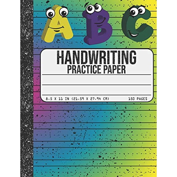 Handwriting Practice Paper: Dotted Mid-lines 150 Pages Uppercase and Lowercase Writing Sheets Notebook For Kids (Kindergarten To 3rd Grade Students) (Paperback)