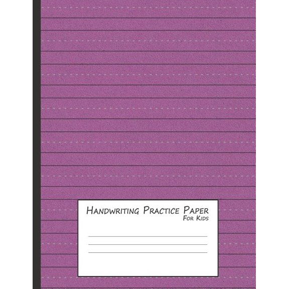 Writing Exercise Stationery Handwriting Practice Paper for Kids: A Workbook for Learning to Write Alphabets & Numbers - Maroon Foam, Book 3, (Paperback)