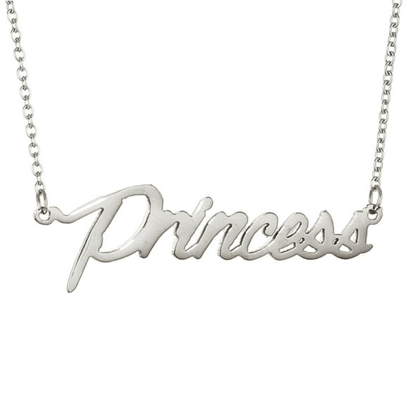 Handwriting Princess Name Chain Necklace Stainless Steel Jewelry for Women
