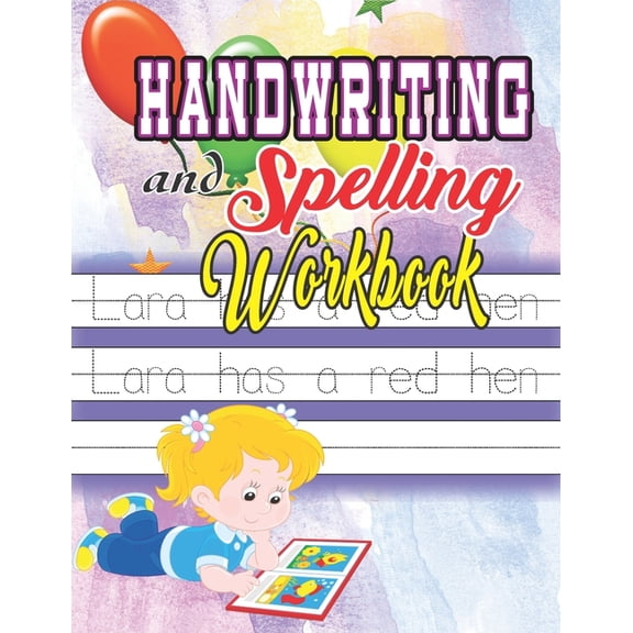 Handwriting and Spelling Workbook: Perfect Handwriting Practice Workbook and Journal for Kids, Beginners Left Handed Kid, (Paperback)