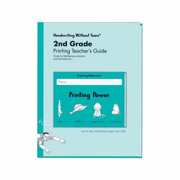 Pre-Owned Handwriting Without Tears 1301349 Double Line Teacher S Cursive Guide, Grade 2