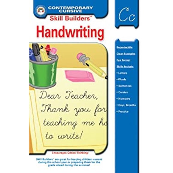 Pre-Owned Skill Builders Contemporary Cursive Handwriting (Paperback) 1887923071 9781887923071