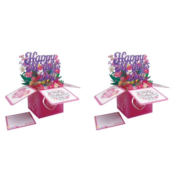 Handwritten 3D Pop Up Box for Mother’s Day, Creative 3D Greeting Card for Mom, Special Keepsake Gift with Message Area, Unique Holiday Present for Mother Grandma