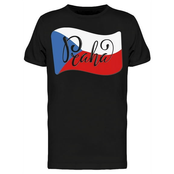 Handwritten City Name Praha T-Shirt Men -Image by Shutterstock, Male Large
