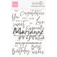 thumbnail image 1 of Marianne Design Handwritten - Congratulations Clear Stamps, 1 of 4