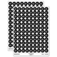 thumbnail image 1 of Handwritten Love Script with Hearts 200+ Round Stickers - Black - Matte Finish - 0.50" Size, 1 of 3